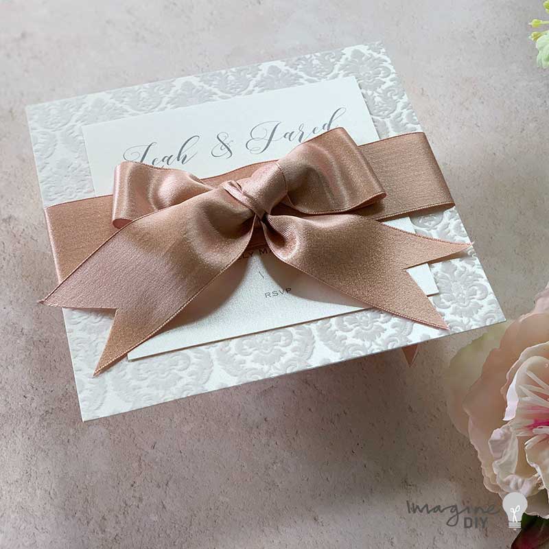 How To Make ... Elegant Bow Wedding Invitations