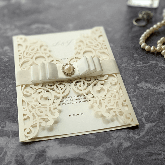 How To Make ..... Luxury Laser Cut Invitations With Triple Dior Bow