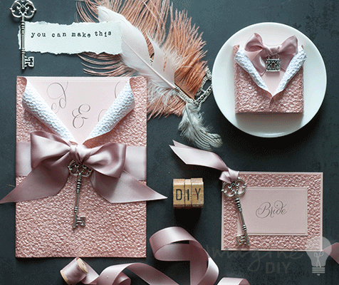 How to Make... Luxury Blush Embossed Stationery