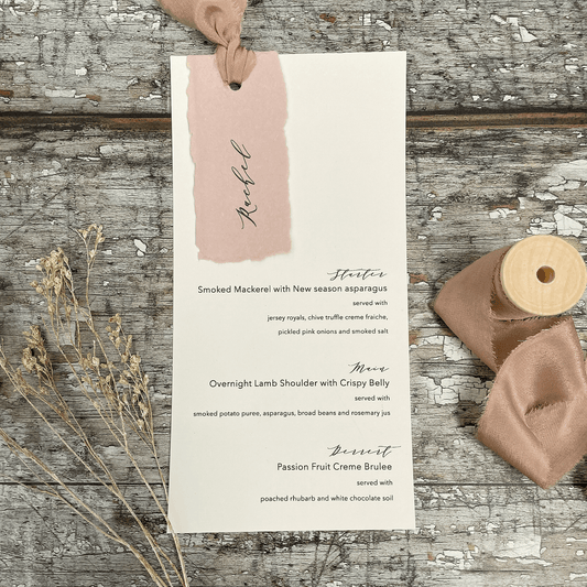 How To Make …. Chic Personalised Menu's