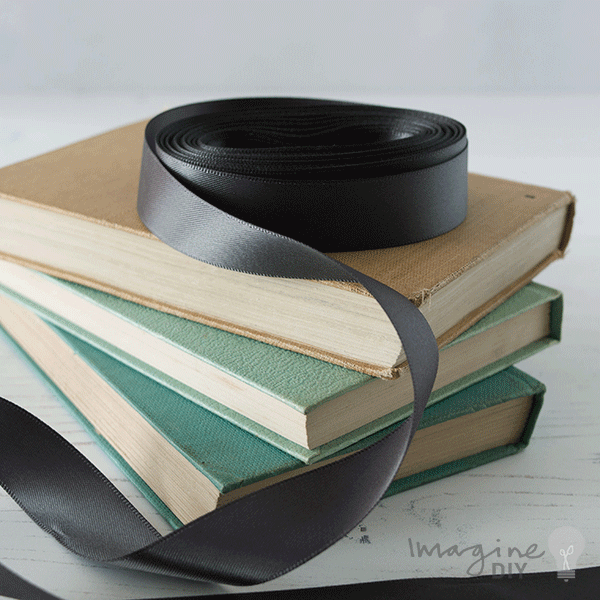 Charcoal Grey Satin Ribbon ImagineDIY 19mm 1 Meter