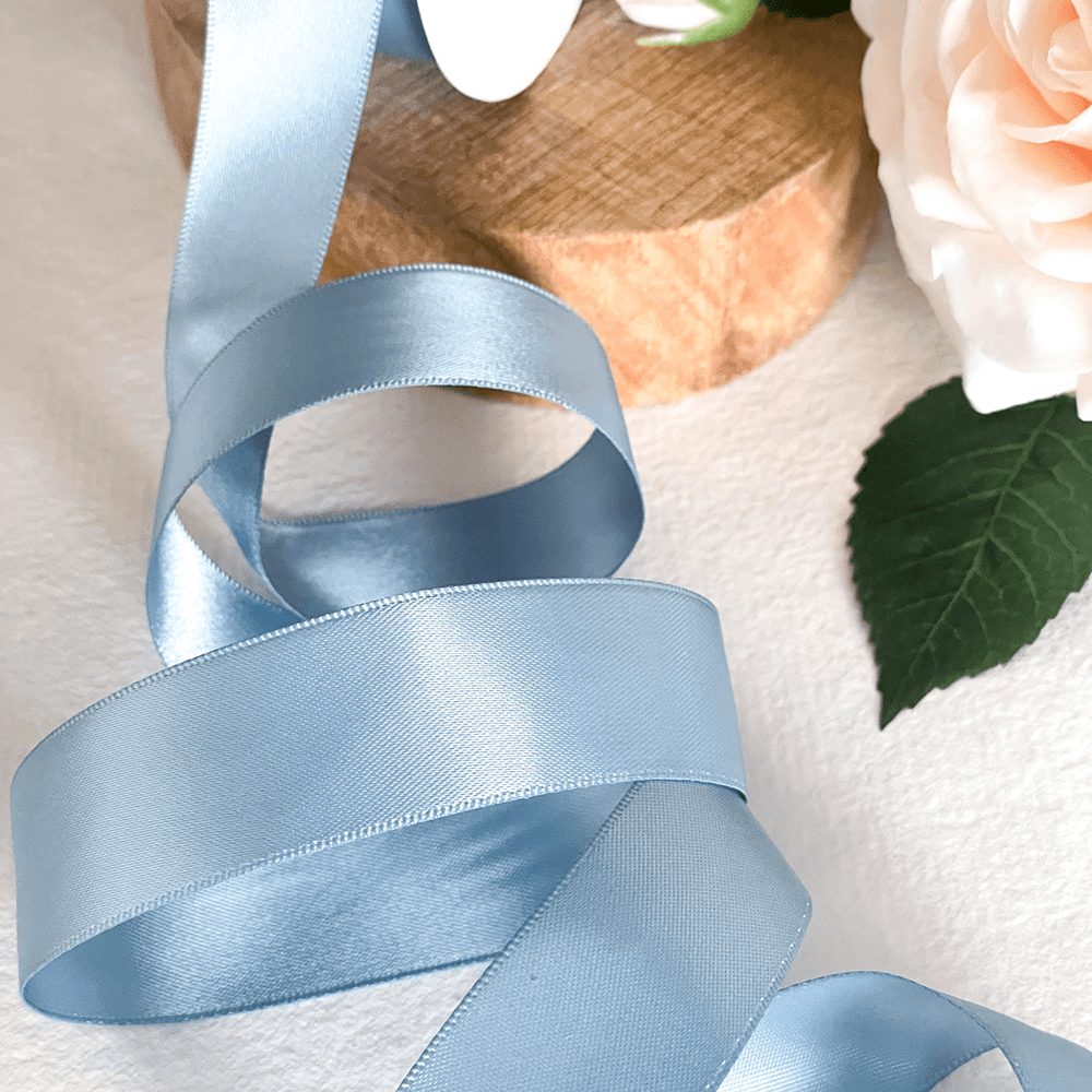 French Blue Satin Ribbon ImagineDIY 25mm 1 Meter