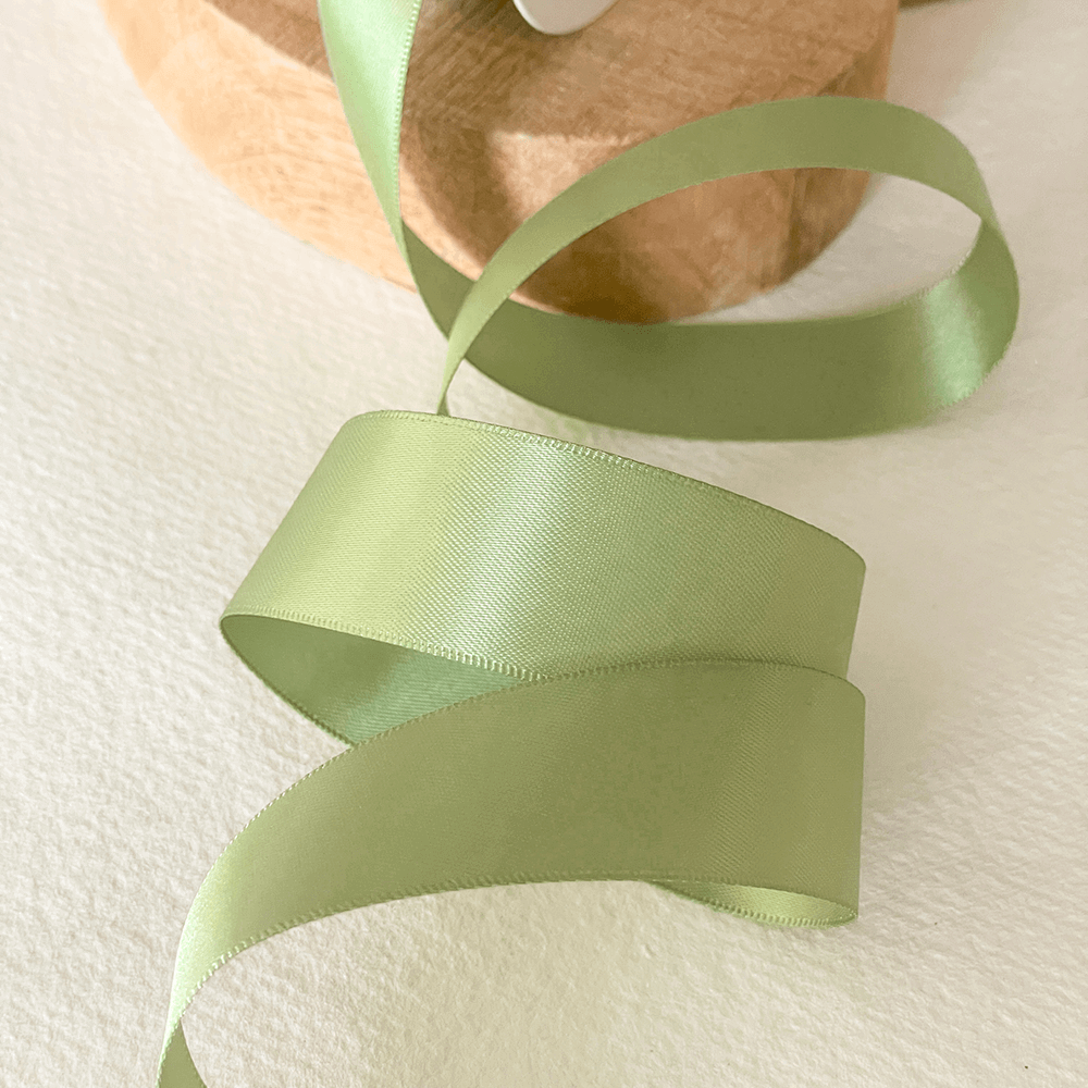 Spring Moss Satin Ribbon ImagineDIY 25mm 1 Meter