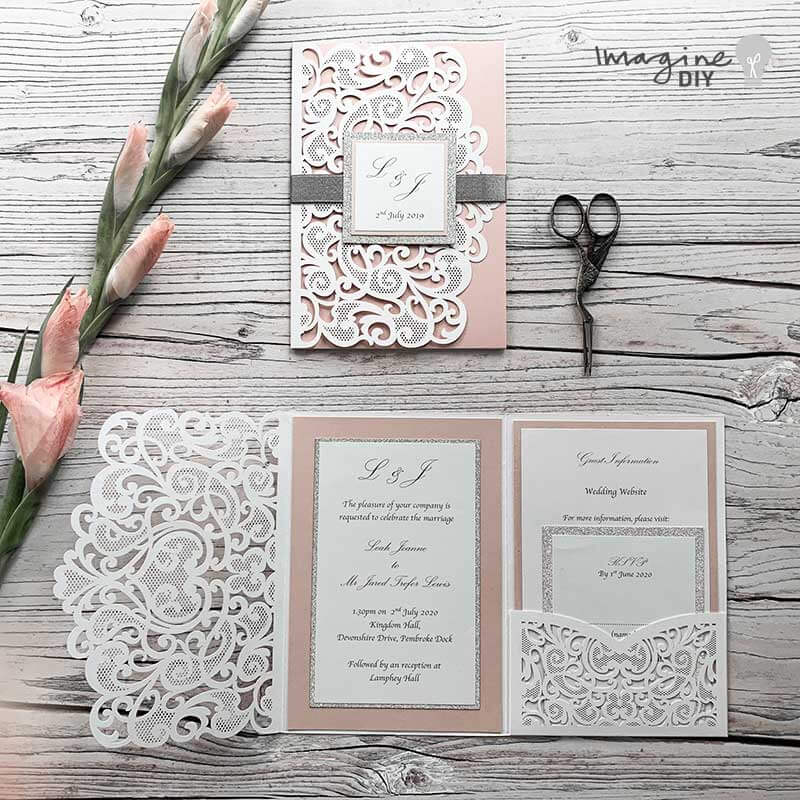 DIY Laser Cut Invitation with Front Tag Template  ImagineDIY   