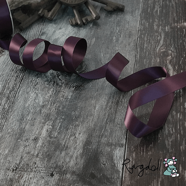 Shadow Purple Satin Ribbon  ImagineDIY 19mm 1 Meter 