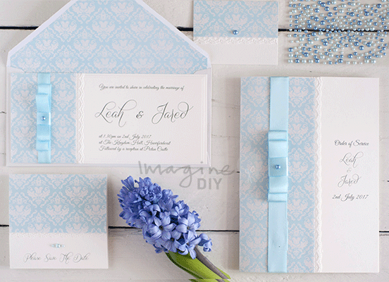 Pale Blue Satin Ribbon ImagineDIY