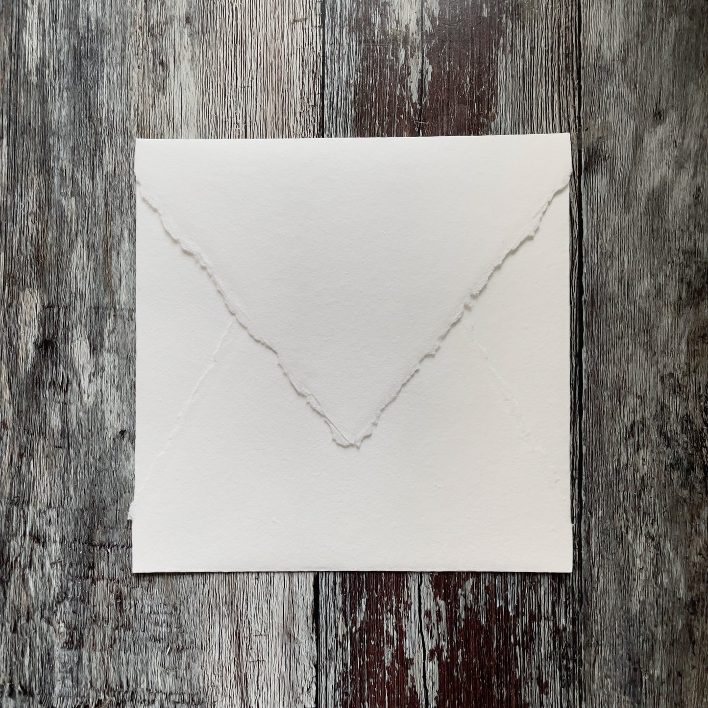 Premium White Handmade Paper, Card and Envelopes (vegan)  ImagineDIY Envelope Square 