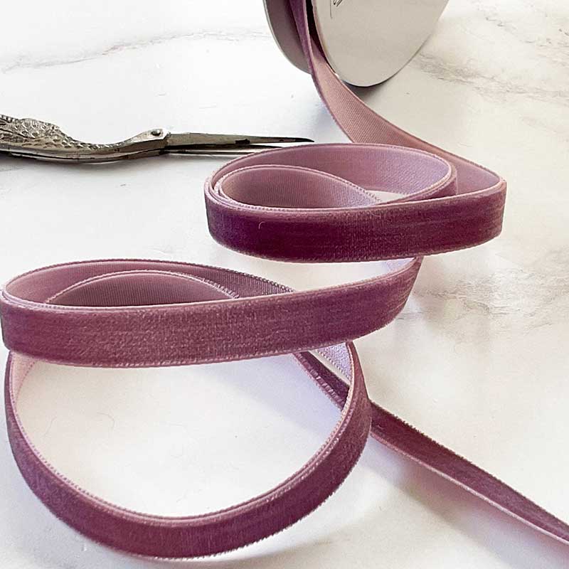 Old Purple Velvet Ribbon ImagineDIY 9mm 1 Meter