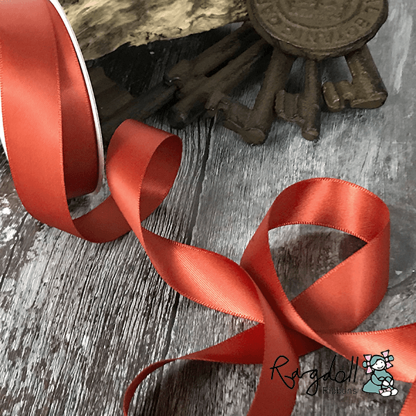 Rust Satin Ribbon ImagineDIY 19mm 1 Meter