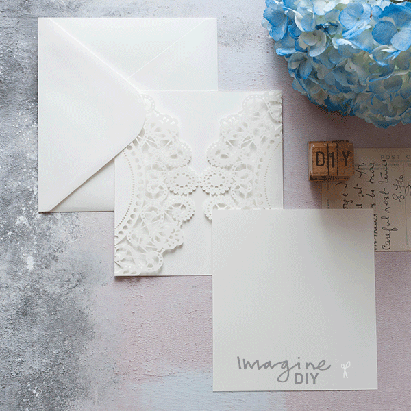 Matt Off White Envelope - 16.5cm x 15cm ImagineDIY