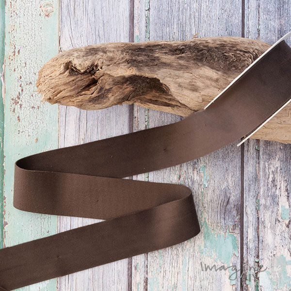 Deluxe Moleskin Brown Velvet Ribbon ImagineDIY 40mm 1 Meter