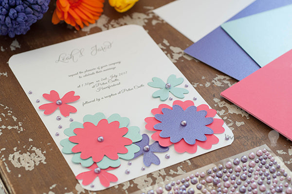 A4 Card in Pearlised Turquoise ImagineDIY