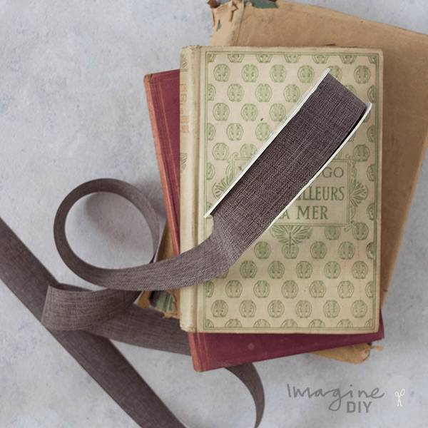 Lino Ribbon Mocca Brown ImagineDIY 25mm 1 Meter