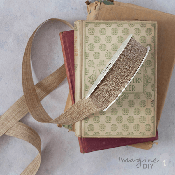 Lino Ribbon Natural ImagineDIY 25mm 1 Meter