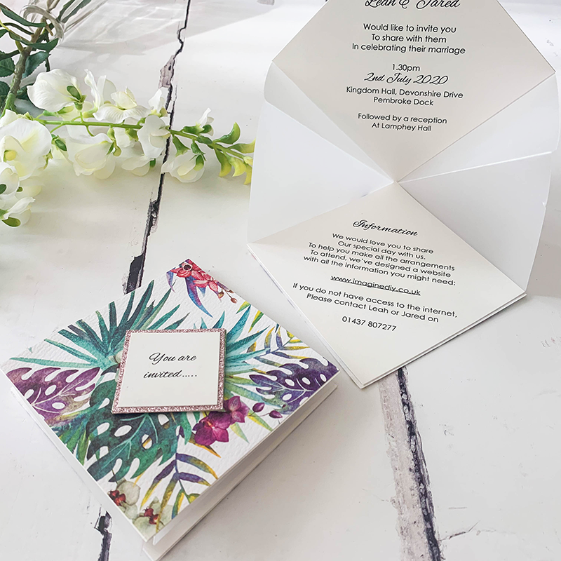 Pop wedding invitation     Imagine DIY