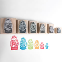 Russian Dolls Stamp 1 ImagineDIY