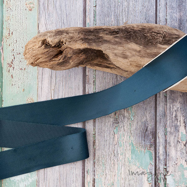 Deluxe Peacock Blue Velvet Ribbon ImagineDIY 40mm 1 Meter