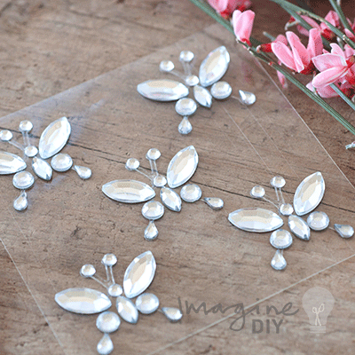 Admiral Crystal Butterfly Stickers  ImagineDIY   