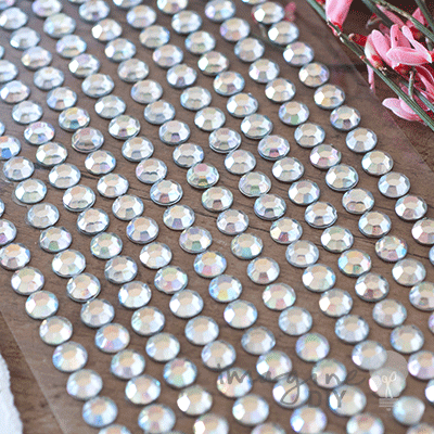 6mm Crystal Rows (Self Adhesive) ImagineDIY