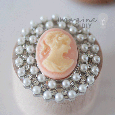 Cameo Pearl BROOCH ImagineDIY