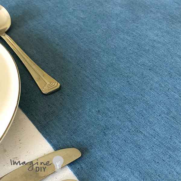 Denim Table Runner - 2.5 Metre Roll ImagineDIY