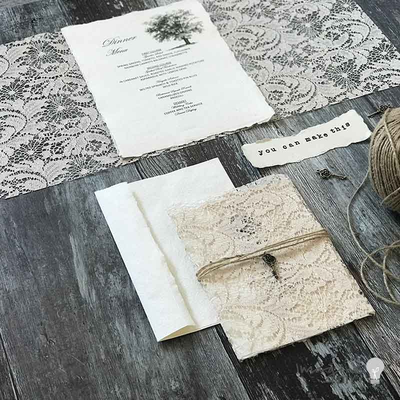 Florence Lace Nude - Table Runner ImagineDIY