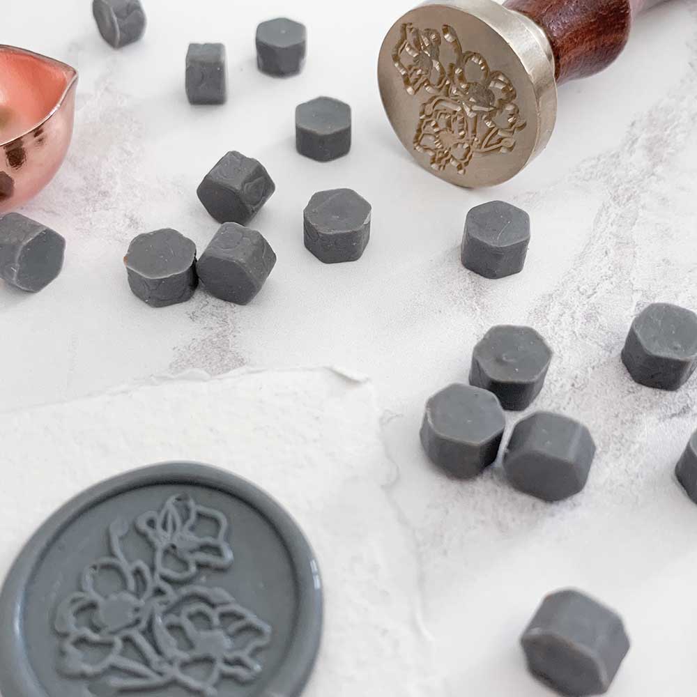 Sealing Wax BEADS - Graphite Grey ImagineDIY
