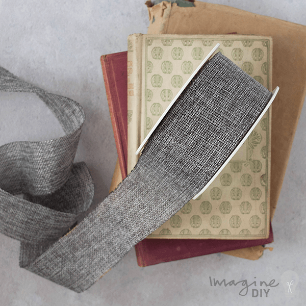 Pristine Grey Burlap Ribbon - 15 Metre Roll ImagineDIY 50mm