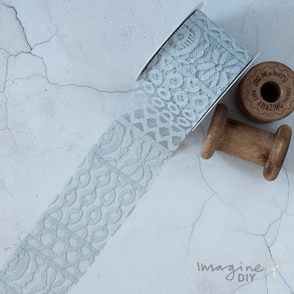 Lida Lace Grey ImagineDIY 1 Meter