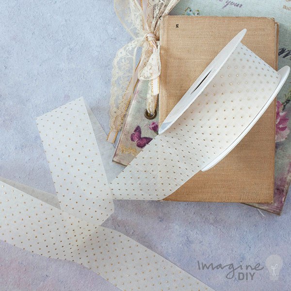 Ivory Organza Thippe Ribbon ImagineDIY 1 Meter
