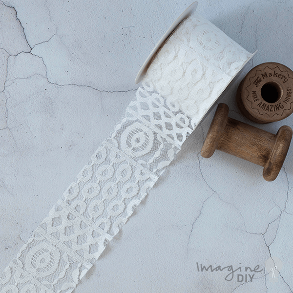 Lida Lace White ImagineDIY 1 Meter