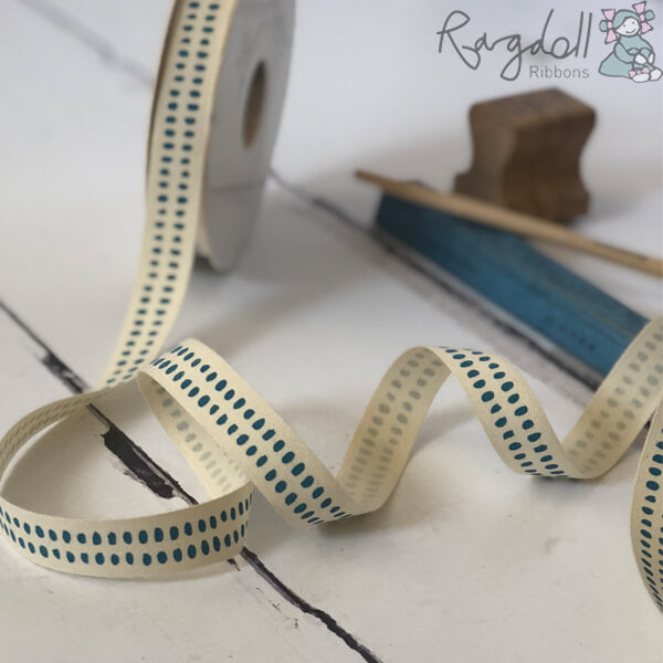 Kinta Ribbon Petrol Blue 15mm - 1 Metre ImagineDIY