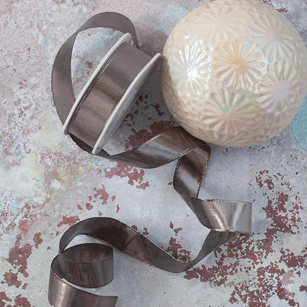 Metallic Silver Wire Edged Ribbon ImagineDIY 1 Meter