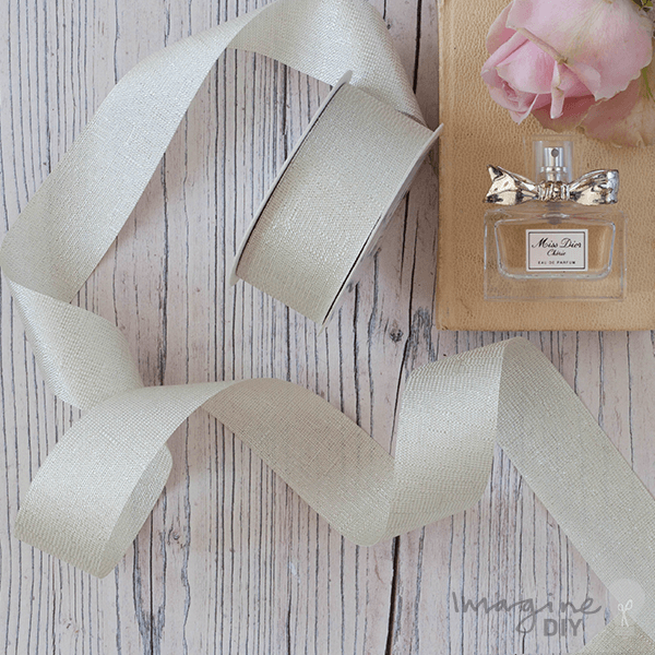 Ivory Luster Ribbon ImagineDIY 40mm 1 Meter