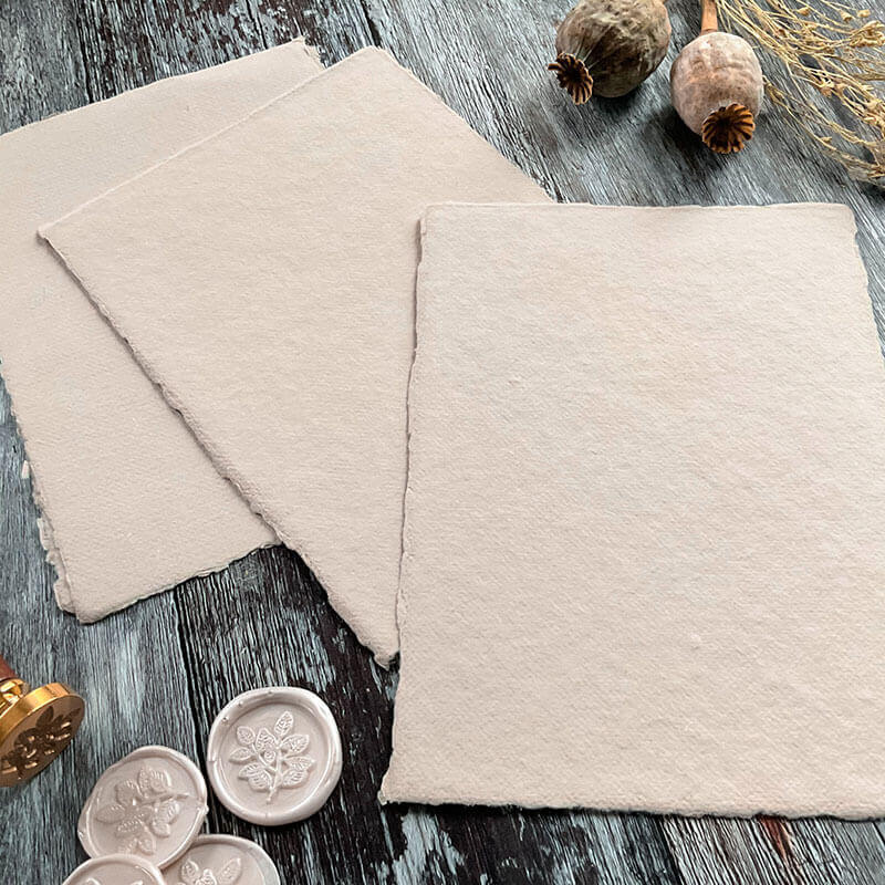 Natural Handmade Paper, Card and Envelopes (Vegan)  ImagineDIY   