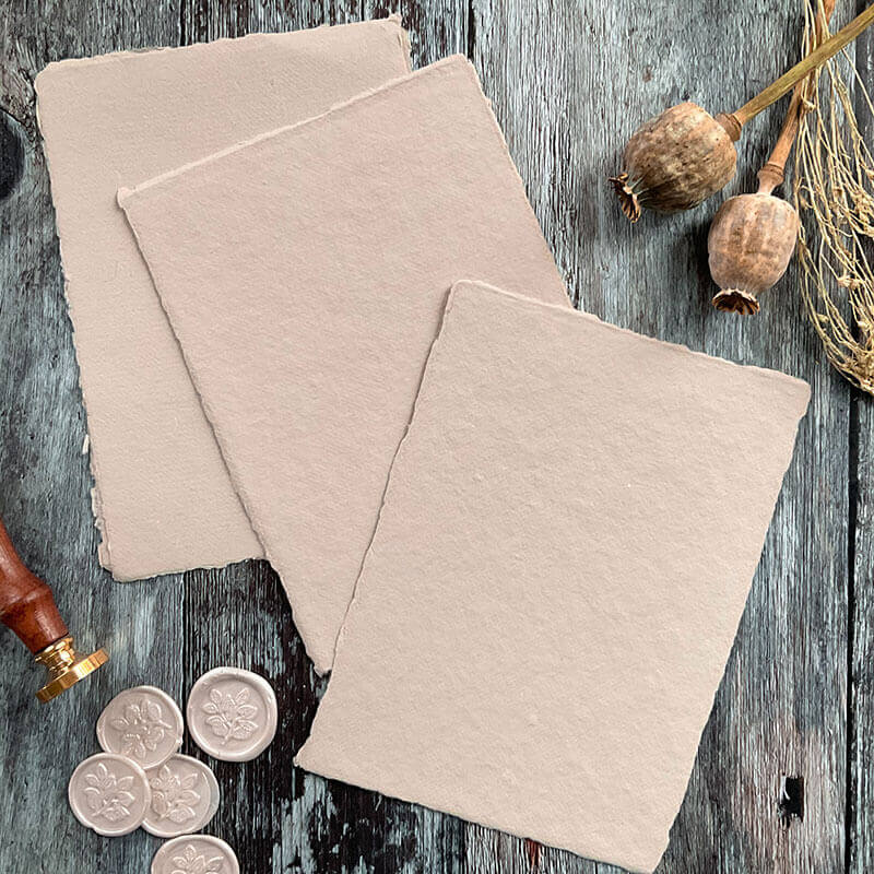 Natural Handmade Paper, Card and Envelopes (Vegan)  ImagineDIY   
