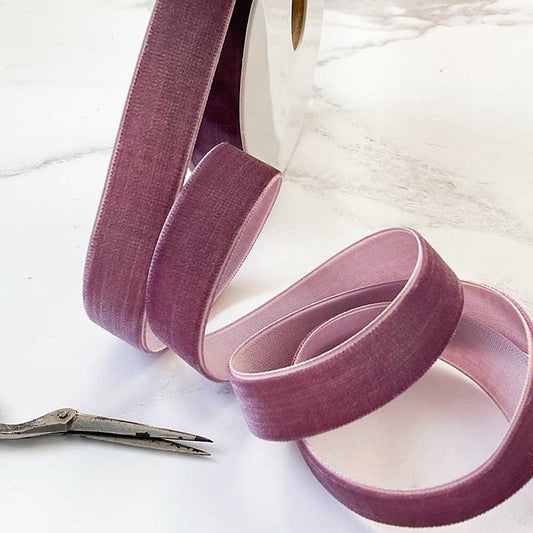 Old Purple Velvet Ribbon  ImagineDIY 15mm 1 Meter 