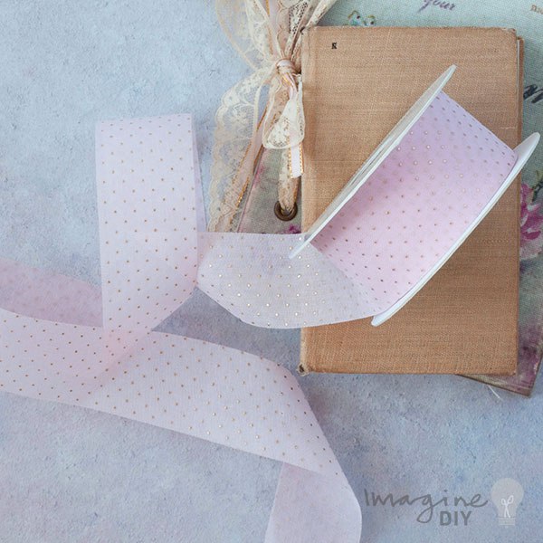 Pink Organza Thippe Ribbon ImagineDIY 1 Meter