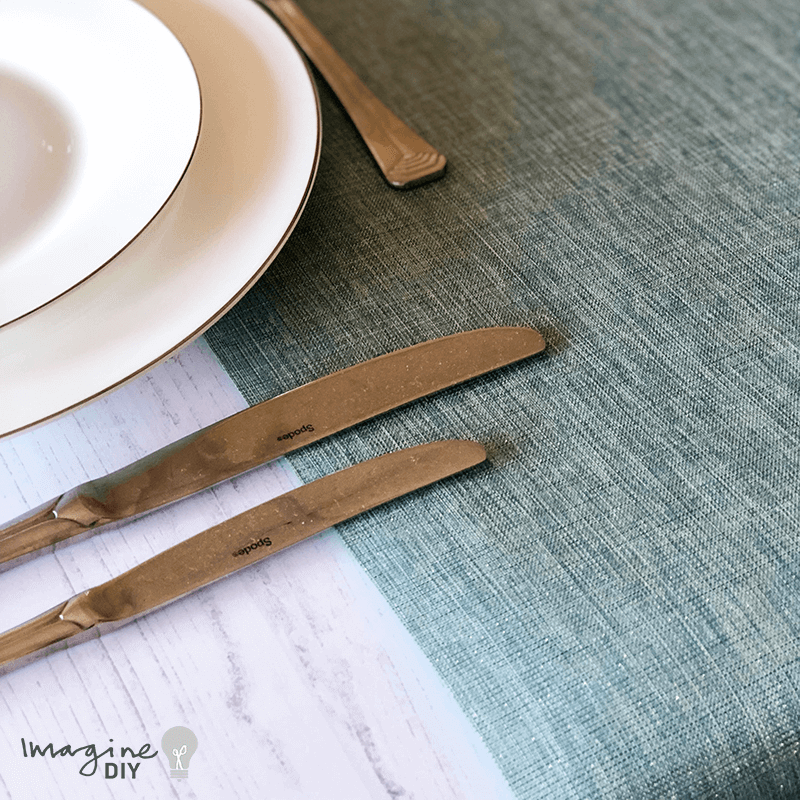 Sea Green Luster Table Runner - 2.5 Metre ImagineDIY