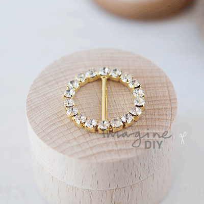 Small Round Buckles - Gold ImagineDIY