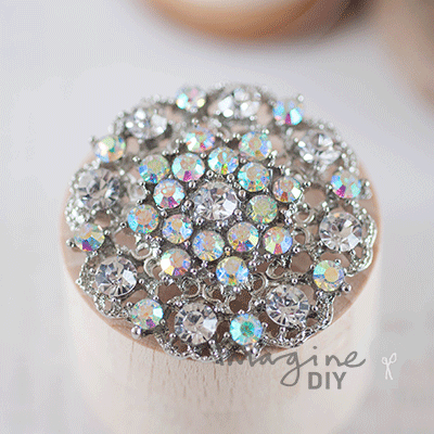 Vintage Crystal Cluster Brooch ImagineDIY