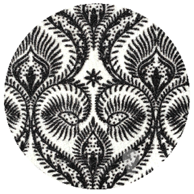 Abingdon Flocked Paper Black ImagineDIY