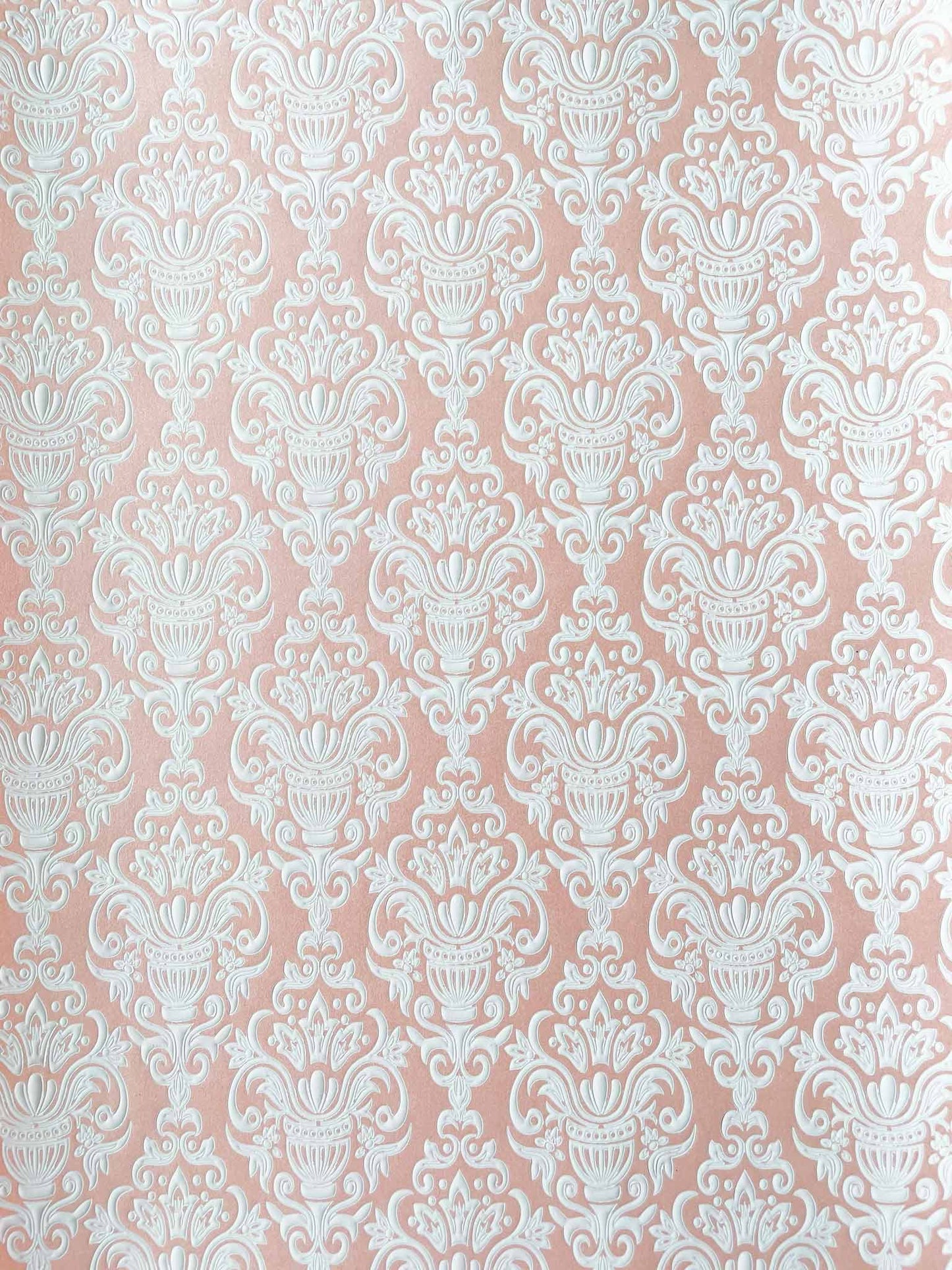 Antoinette Embossed Paper in Pink and White  ImagineDIY   