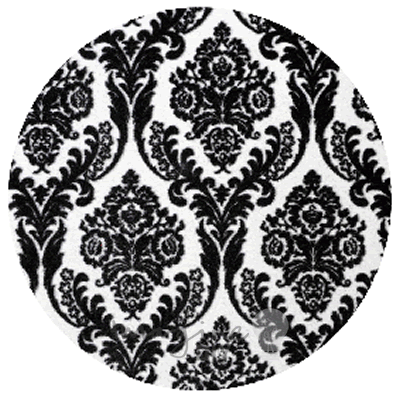 Ascot Flocked Paper Black ImagineDIY