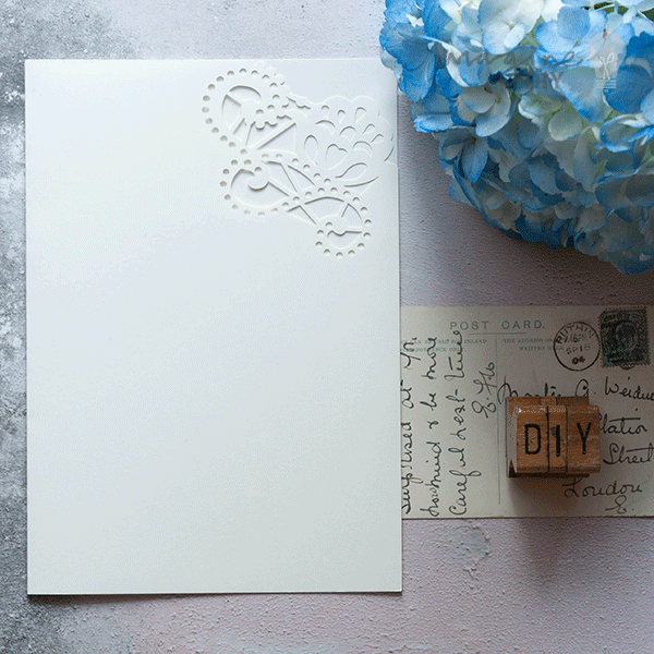 Doily Laser Cut - Off-White  ImagineDIY Order of Service Cover - Pack of 5  