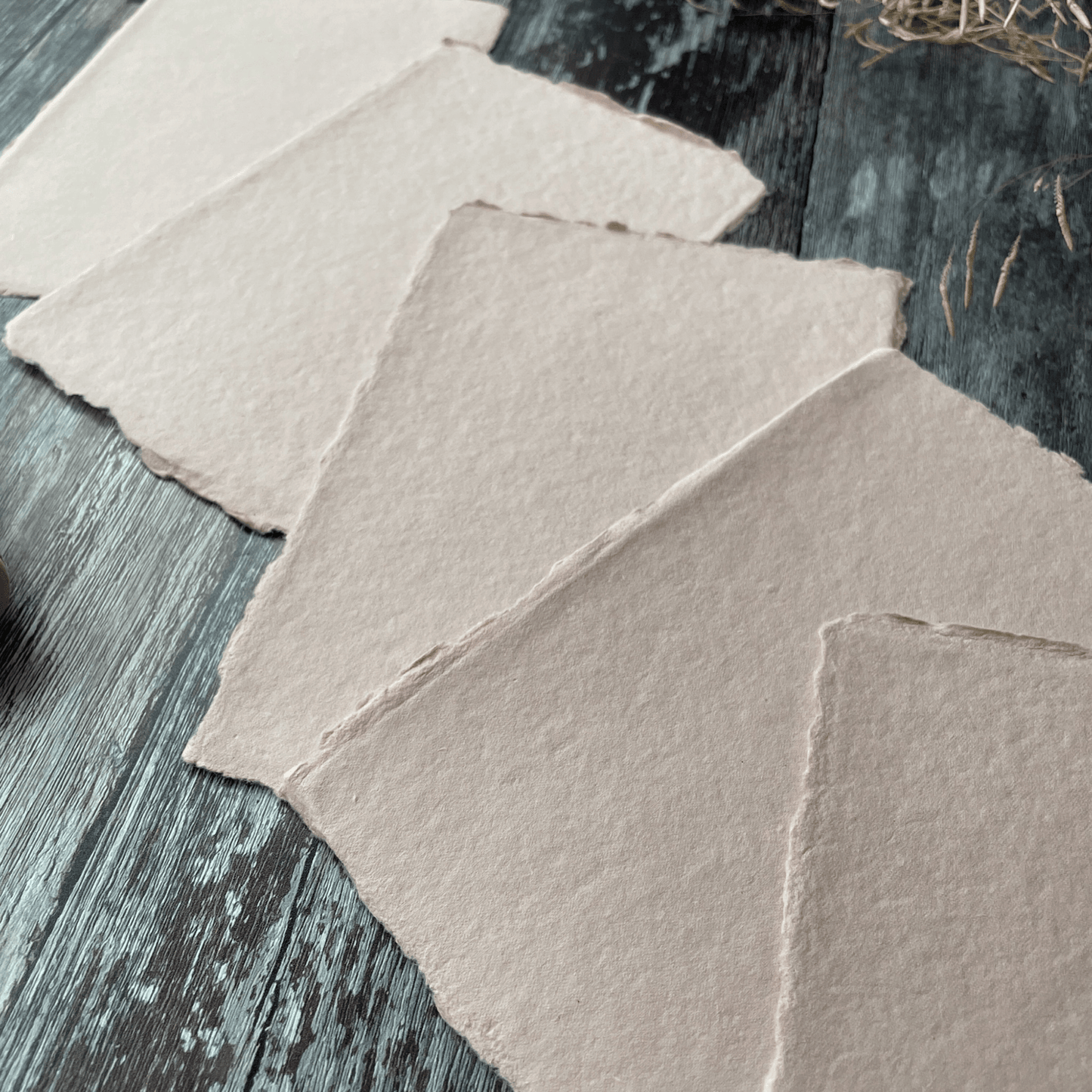 Blush Handmade Paper. Card and Envelopes (Vegan)  ImagineDIY Paper 5 x 7 