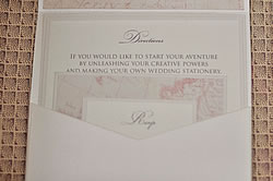 Pearlised Ivory Signature Pocket Invitation ImagineDIY