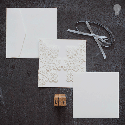 Luxury Matt Off-White Envelope - 16cm  ImagineDIY   
