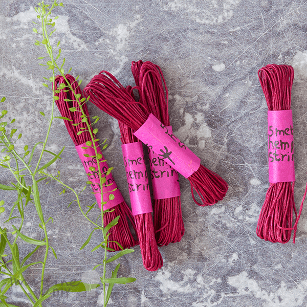 Hemp String 5 Meter - Fuchsia ImagineDIY