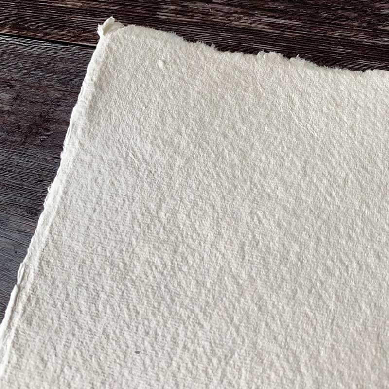 Natural White Handmade Paper & Card - Large Format  ImagineDIY   
